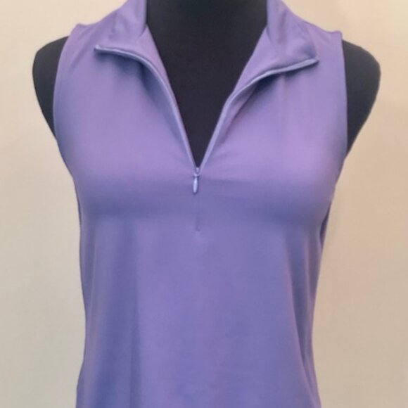 Tommy Bahama Island Zone Zip Activewear Sports Top Shirt Purple Size XS/TP - Picture 2 of 8